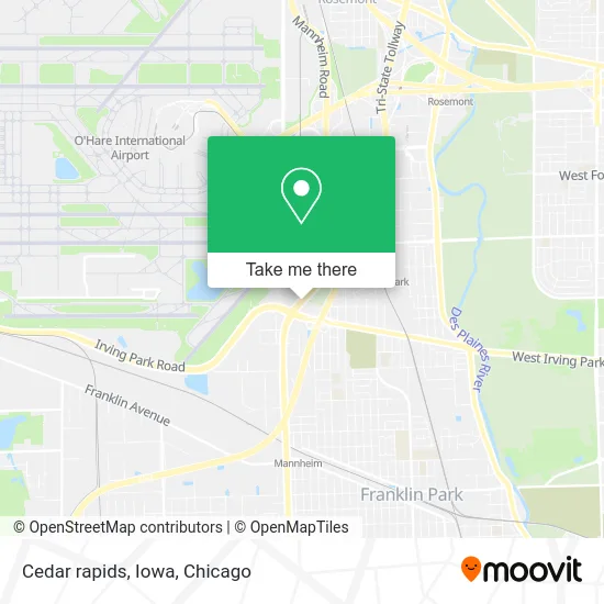 Cedar rapids, Iowa map