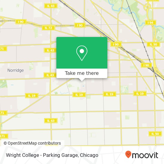 Wright College - Parking Garage map