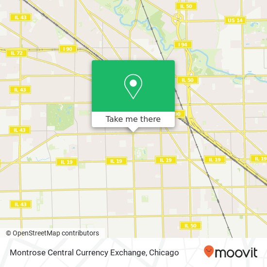 Mapa de Montrose Central Currency Exchange