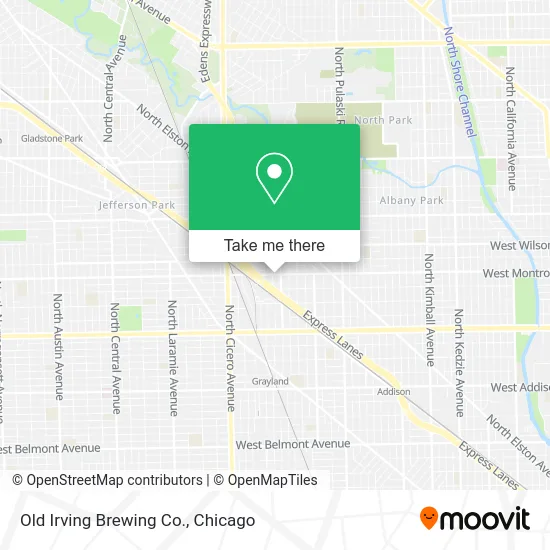 Old Irving Brewing Co. map
