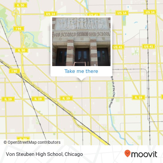 Mapa de Von Steuben High School