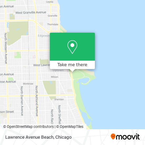 Lawrence Avenue Beach map