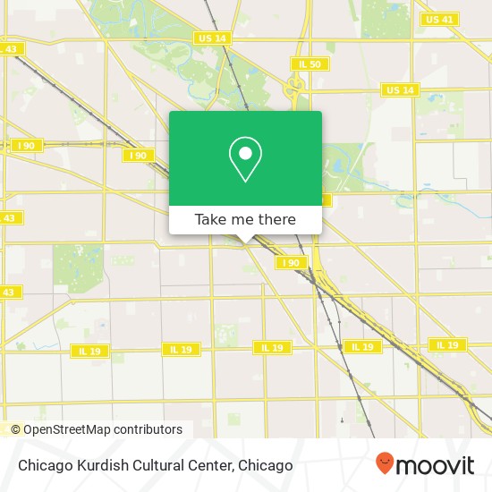 Chicago Kurdish Cultural Center map