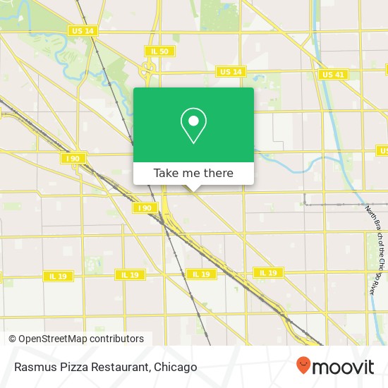 Mapa de Rasmus Pizza Restaurant