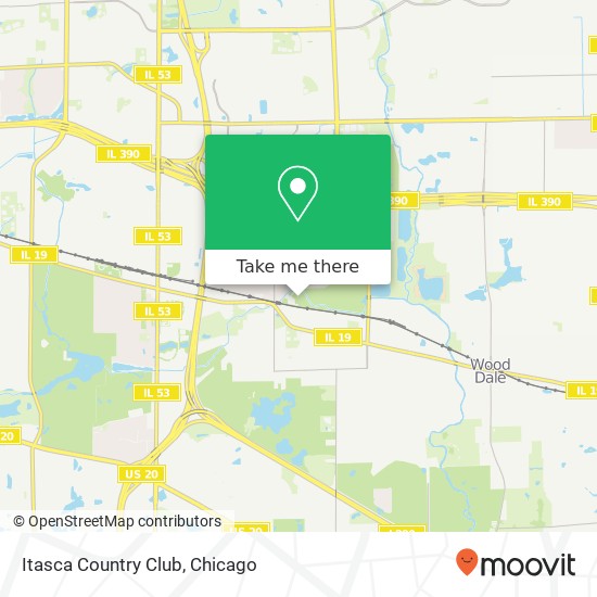 Itasca Country Club map
