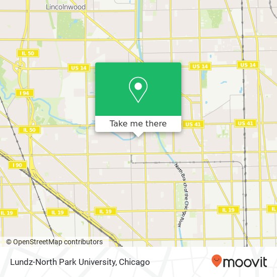 Lundz-North Park University map