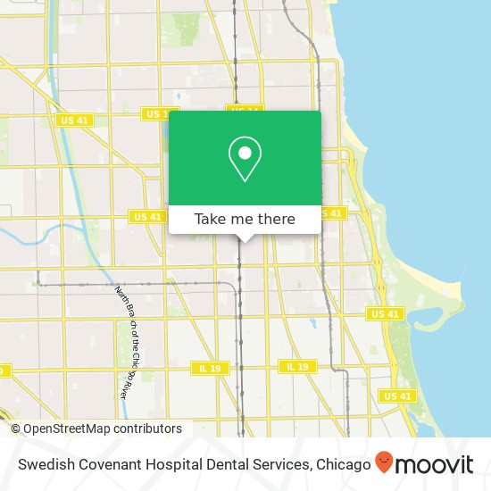 Mapa de Swedish Covenant Hospital Dental Services