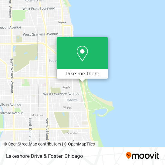 Lakeshore Drive & Foster map