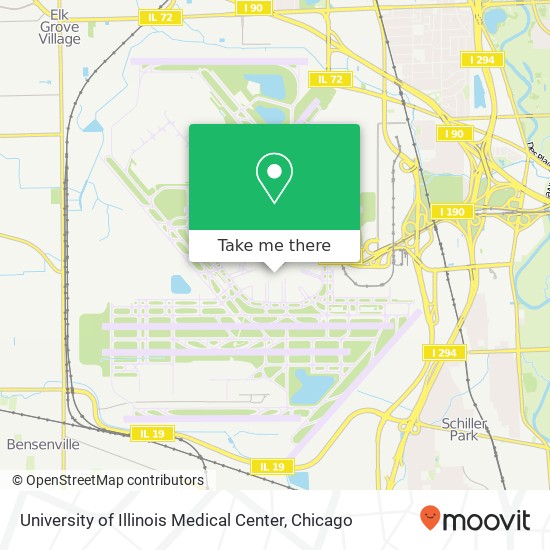 University of Illinois Medical Center map
