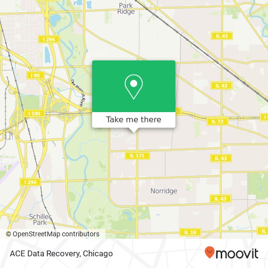 ACE Data Recovery map