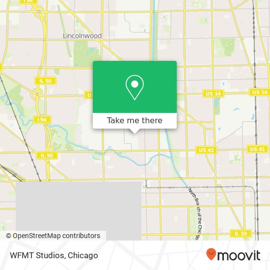 WFMT Studios map