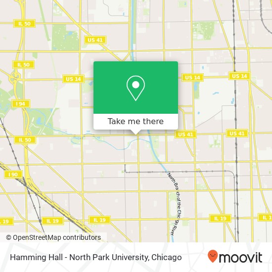 Hamming Hall - North Park University map
