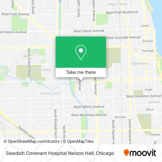 Mapa de Swedish Covenant Hospital Nelson Hall