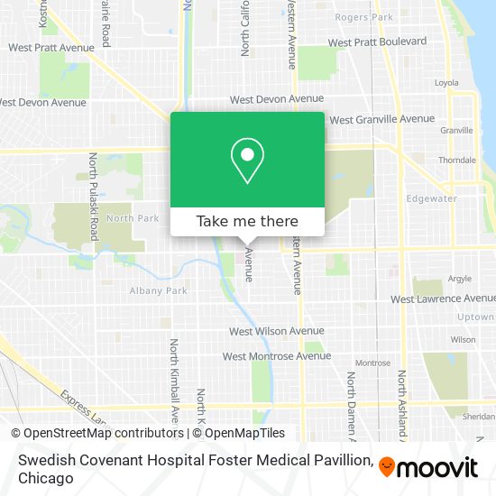 Mapa de Swedish Covenant Hospital Foster Medical Pavillion