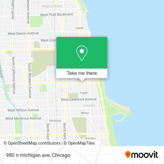 980 n michigan ave map