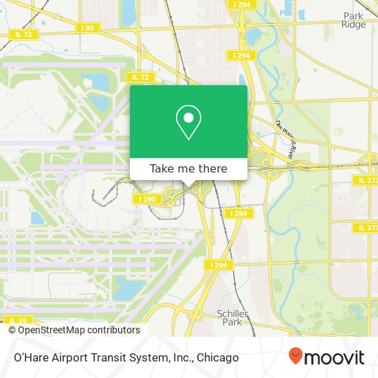 O'Hare Airport Transit System, Inc. map