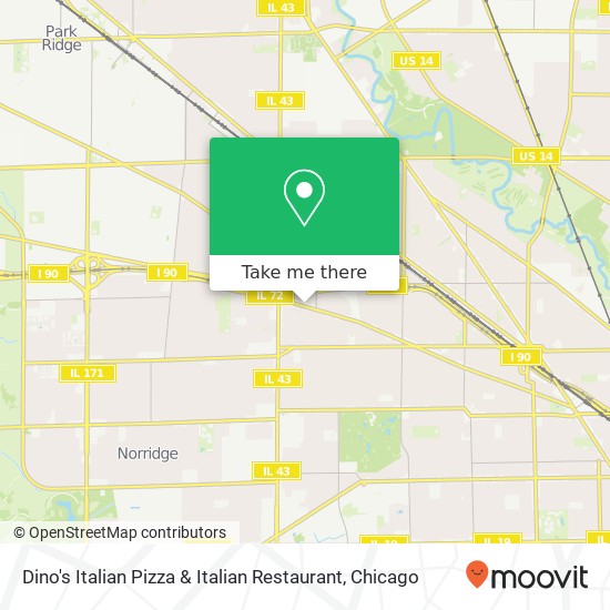 Dino's Italian Pizza & Italian Restaurant map