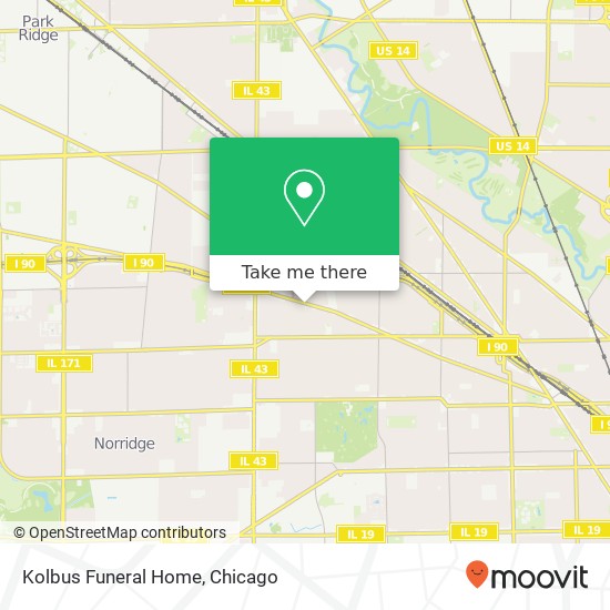 Kolbus Funeral Home map