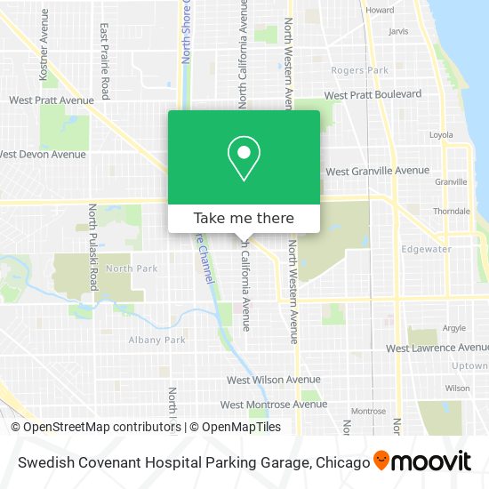 Mapa de Swedish Covenant Hospital Parking Garage