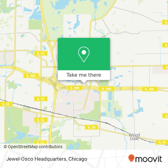 Jewel-Osco Headquarters map