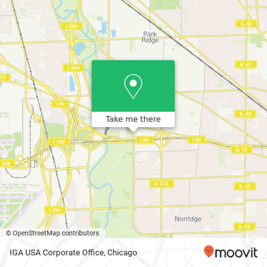 Mapa de IGA USA Corporate Office