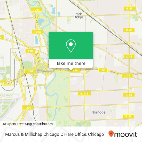 Mapa de Marcus & Millichap Chicago O'Hare Office