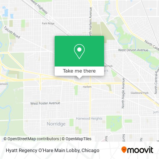 Mapa de Hyatt Regency O'Hare Main Lobby