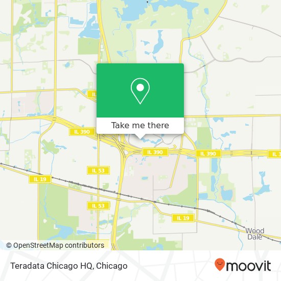 Teradata Chicago HQ map