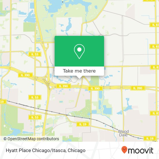 Hyatt Place Chicago/Itasca map