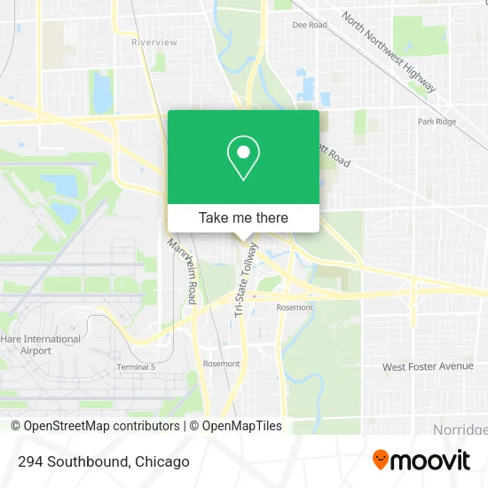 Mapa de 294 Southbound