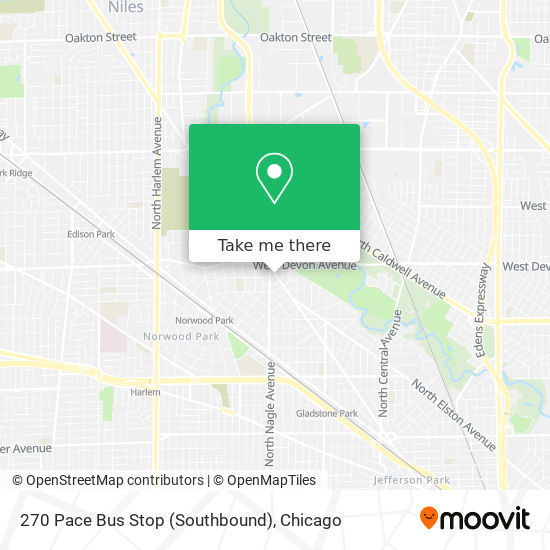 Mapa de 270 Pace Bus Stop (Southbound)