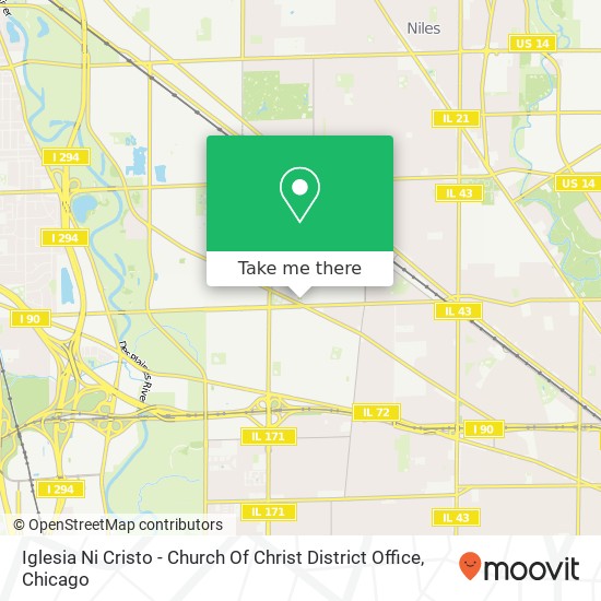 Iglesia Ni Cristo - Church Of Christ District Office map