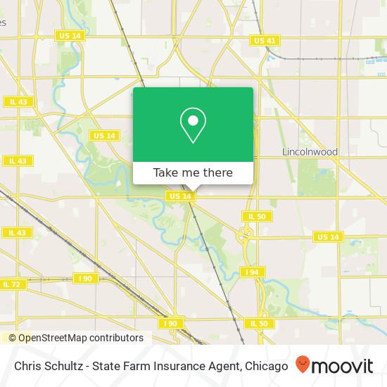 Mapa de Chris Schultz - State Farm Insurance Agent