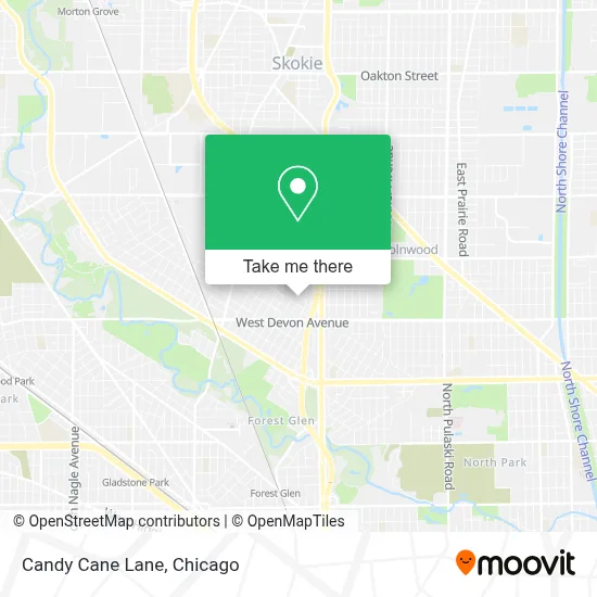 Candy Cane Lane map