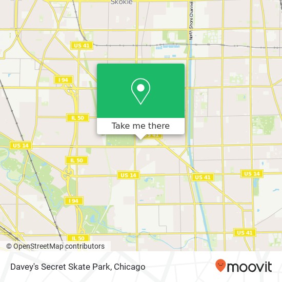 Mapa de Davey's Secret Skate Park