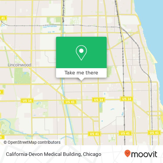 Mapa de California-Devon Medical Building