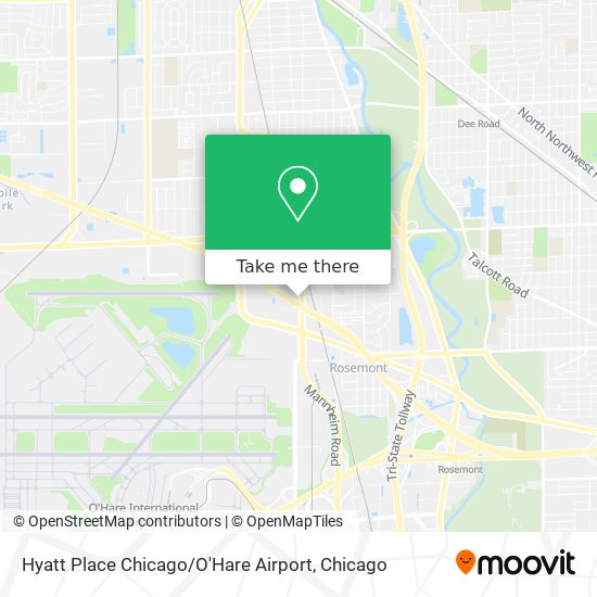 Hyatt Place Chicago / O'Hare Airport map