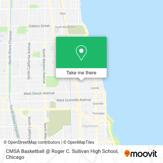 Mapa de CMSA Basketball @ Roger C. Sullivan High School