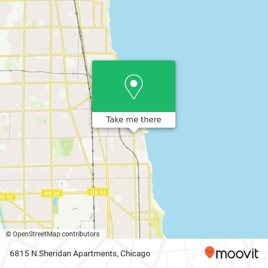 6815 N.Sheridan Apartments map