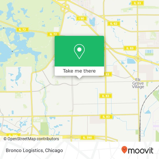 Bronco Logistics map