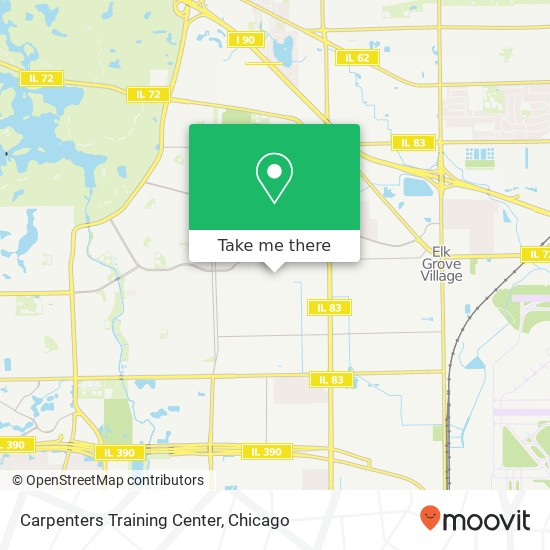 Carpenters Training Center map