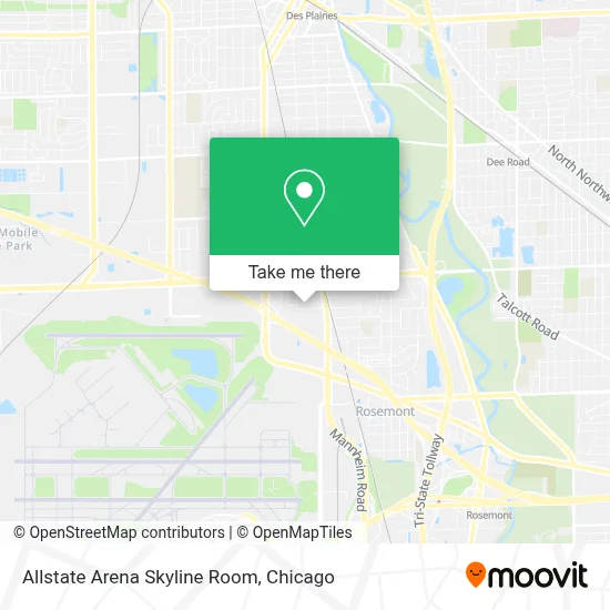 Allstate Arena Skyline Room map