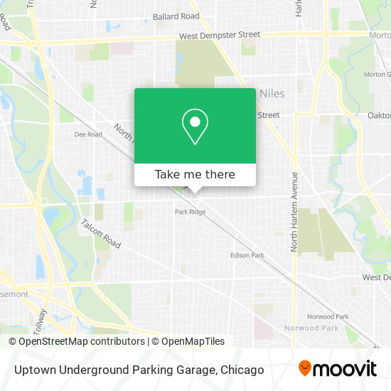 Mapa de Uptown Underground Parking Garage
