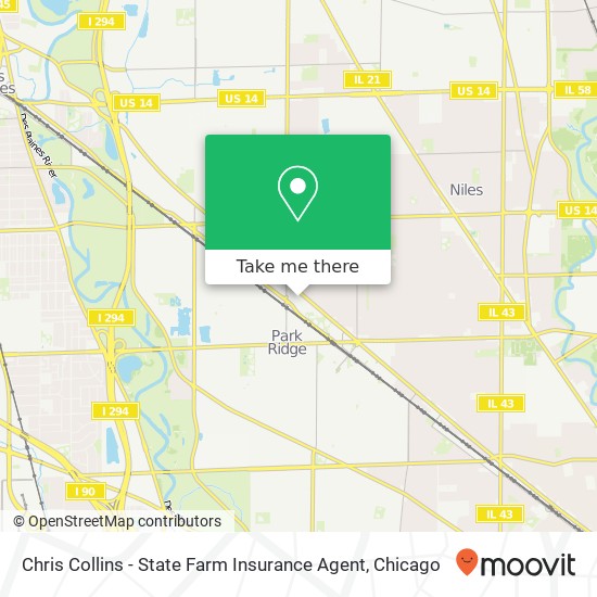 Mapa de Chris Collins - State Farm Insurance Agent
