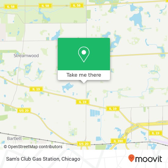 Sam's Club Gas Station map