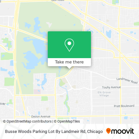 Busse Woods Parking Lot By Landmeir Rd map