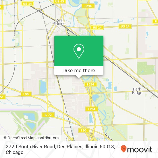 Mapa de 2720 South River Road, Des Plaines, Illinois 60018