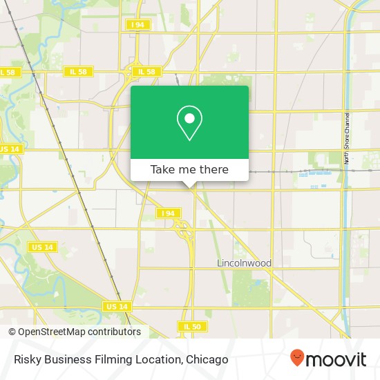 Mapa de Risky Business Filming Location