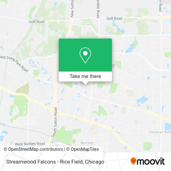 Streamwood Falcons - Rice Field map