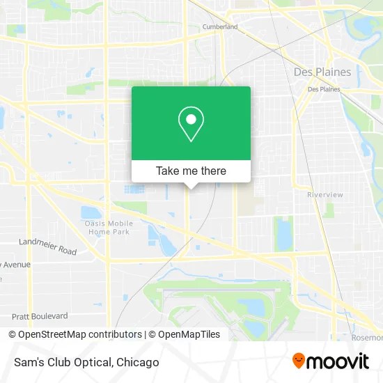 Mapa de Sam's Club Optical
